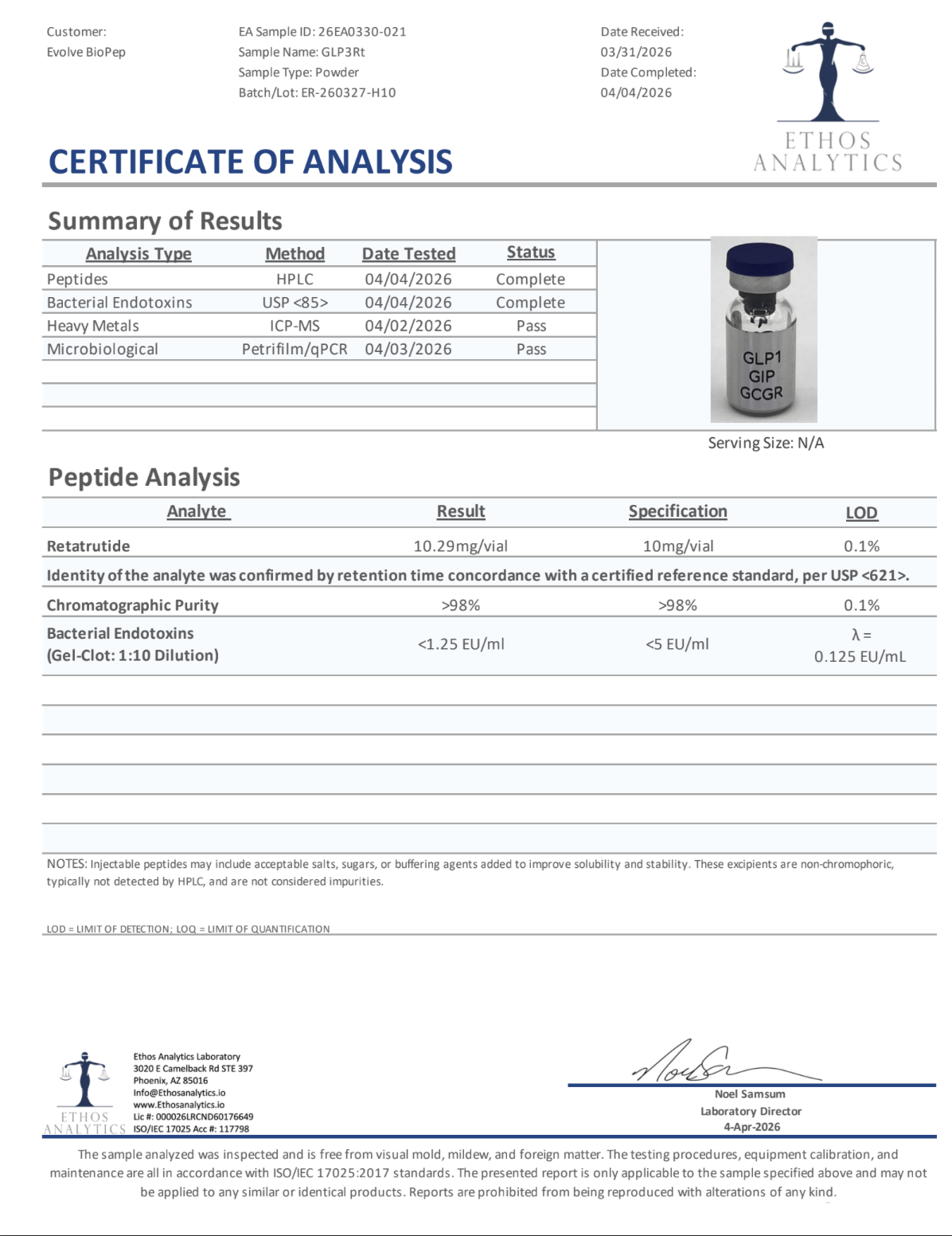 Reta-10 | Tri-Agonist Research Peptide 10mg - Image 2