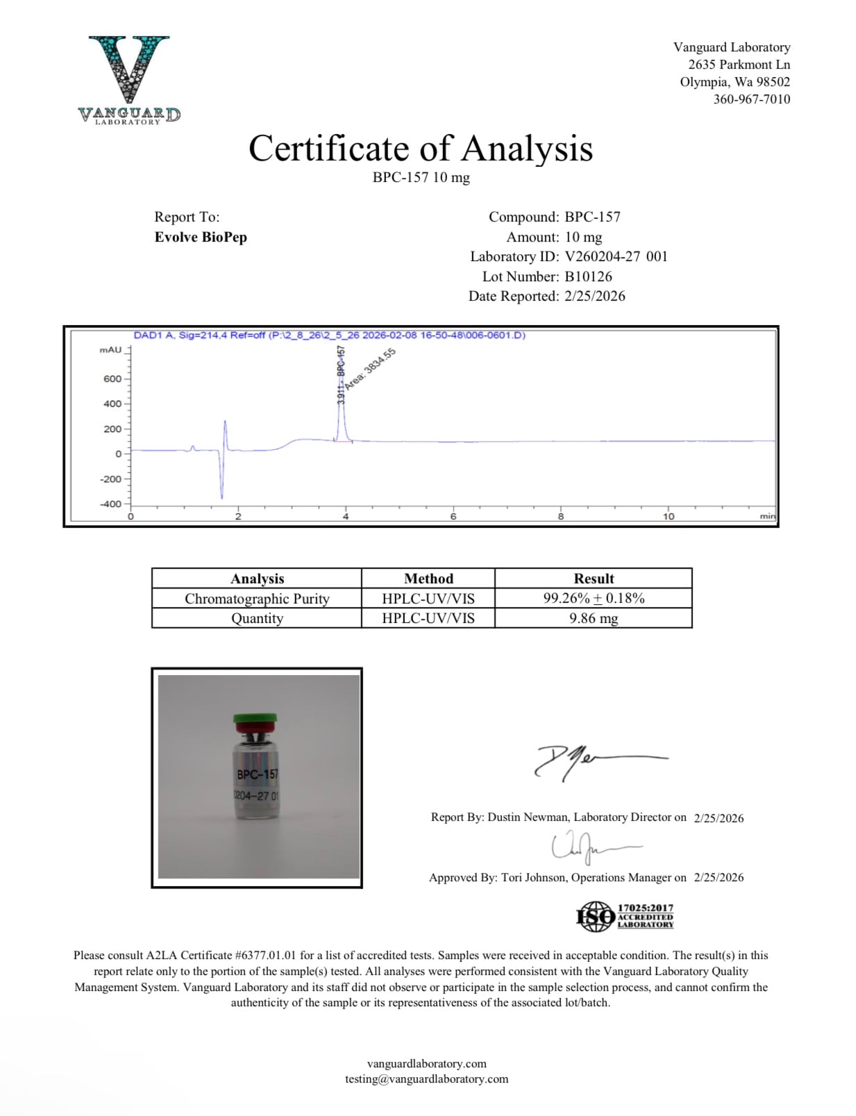 BPC-157 10mg Research Peptide - Image 2