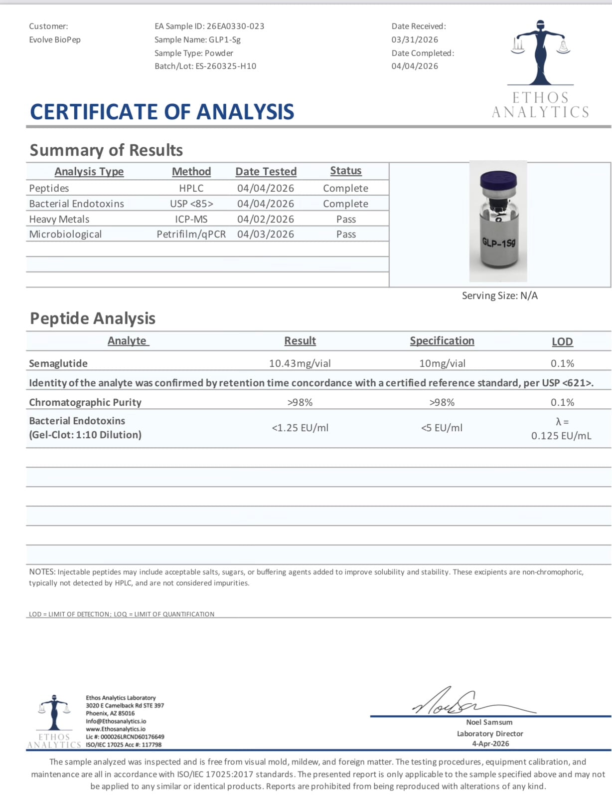 S-10 | Single Agonist Research Peptide 10mg - Image 2
