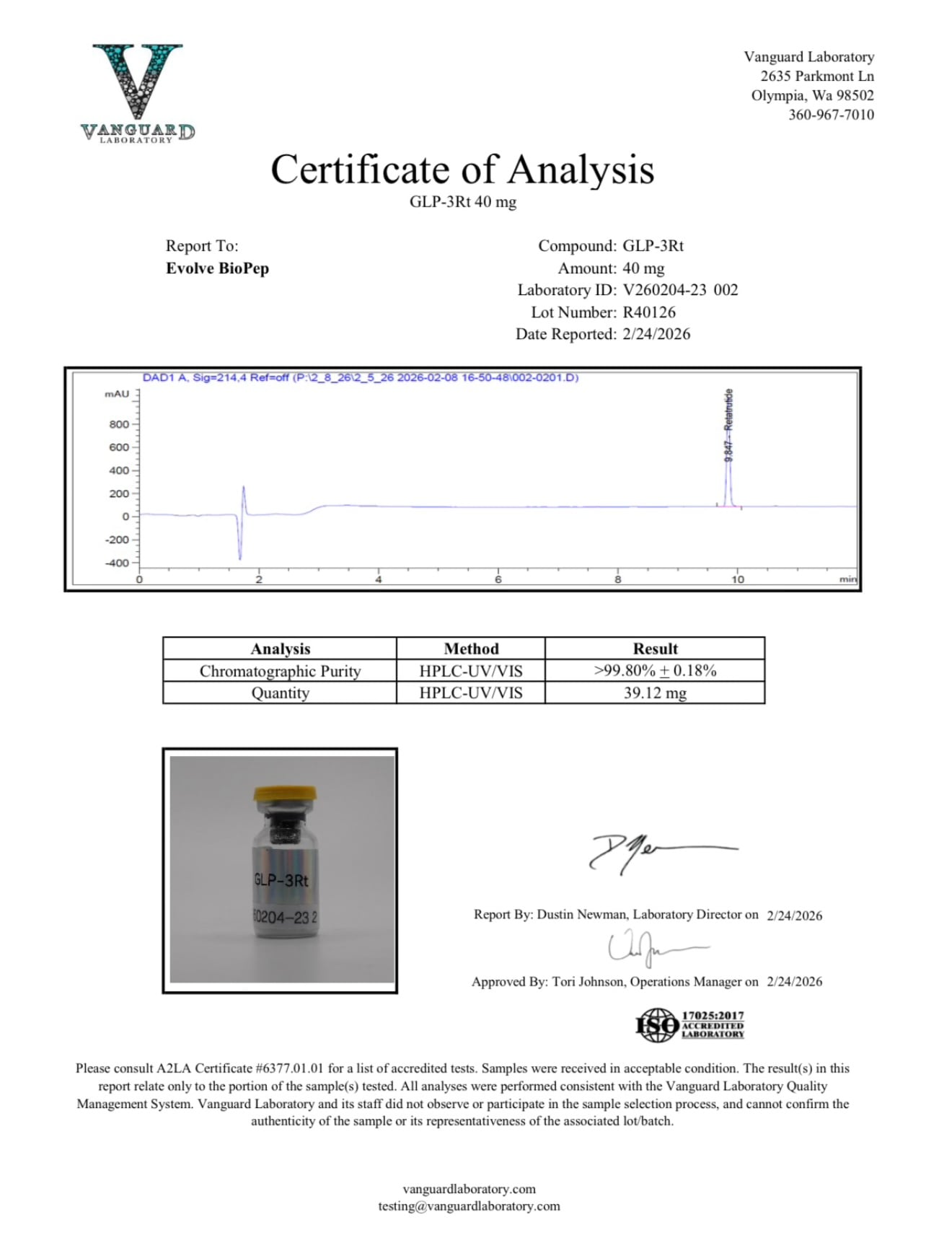 Reta-40 | Tri-Agonist Research Peptide 40mg - Image 2